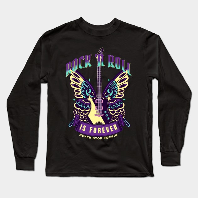 Rock N Roll Is Forever 2 Long Sleeve T-Shirt by RockReflections